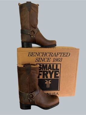 Frye NEW Youth Vintage Small Frye Pull On Harness Boots Size 1 #267071